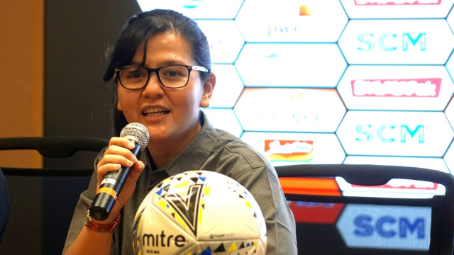 Sekjen PSSI, Ratu Tisha Destria. Foto: Nugroho Sejati/kumparan