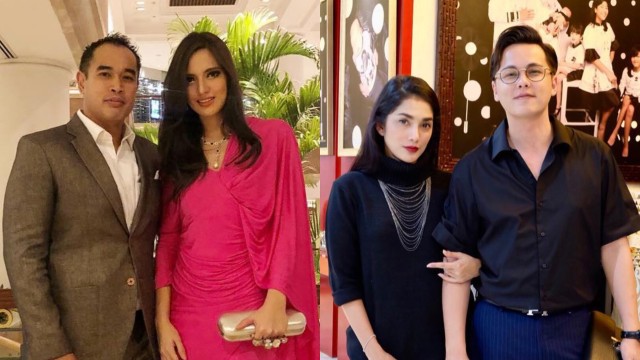 Artis Syahrini dan Reino Barack memiliki mahar pernikahan dengan harga miliaran. Namun beberapa artis memilih mahar yang murah namun penuh arti. (foto: Instagram/@ramadhaniabakrie dan @ussypratama)
