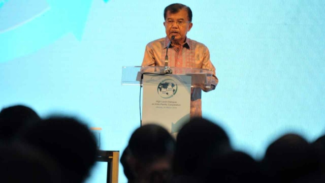 Wakil Presiden Jusuf Kalla di Hotel Fairmont, Jakarta. Foto: Dok. Setwapres