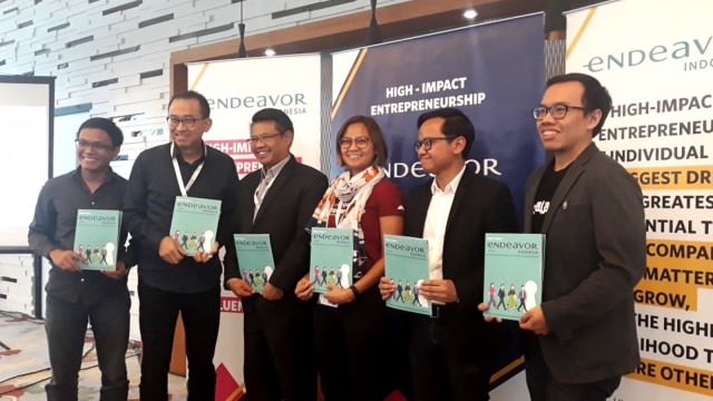 Diskusi Media Endeavor Indonesia dengan tiga pendiri Start Up Indonesia di Maybank, Gedung Sentral Senaya, Jakarta, Rabu (20/3). Foto: Ema Fitriyani/kumparan