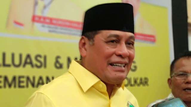 Politisi Golkar Nurdin Halid. (Irwanda/langkan.id)