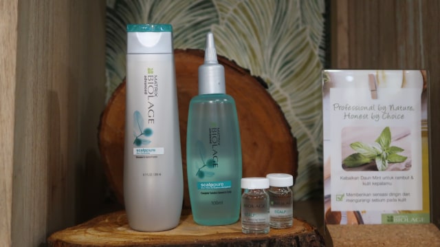 Biolage Cool Therapy+++, perawatan untuk perempuan berhijab. Foto: dok. Intan Kemala Sari/kumparan