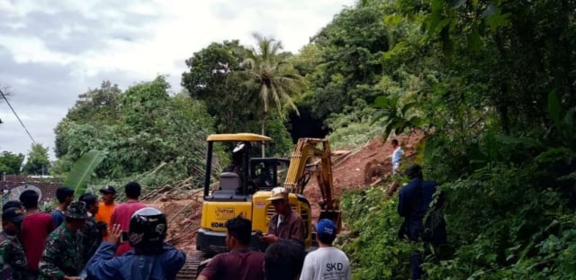 Tanah longsor di salah satu titik di Imogiri, Bantul. Foto: erl.