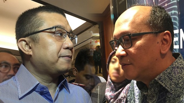 Erwin Aksa dan Rosan Roeslani. Foto: Selfy Sandra Momongan/kumparan