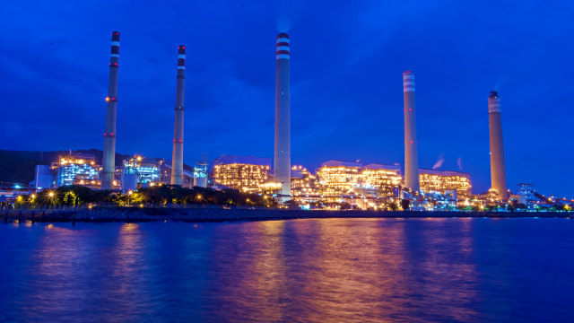 Suasana Kompleks PLTU Paiton di Probolinggo, Jawa Timur. Foto: Antara/Widodo S Jusuf