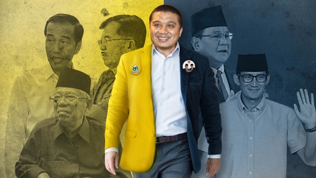 Erwin Aksa, keponakan Jusuf Kalla, mendukung Prabowo-Sandi Foto: Herun Ricky/kumparan