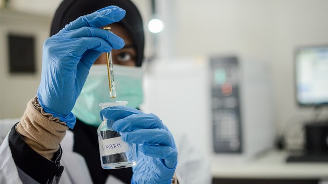 Ilustrasi riset medis. Foto: ANTARA FOTO/Raisan Al Farisi