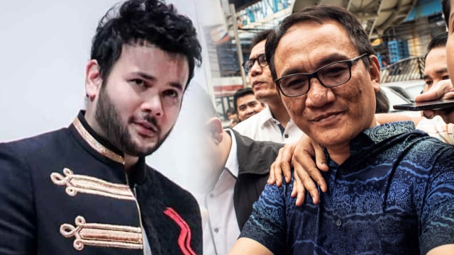 Ridho Rhoma dan Andi Arief. Foto: Instagram/@ridho_rhoma dan Antara/Aprillio Akbar