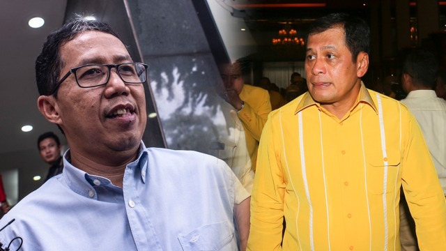 Joko Driyono dan Nurdin Halid. Foto: ANTARA FOTO