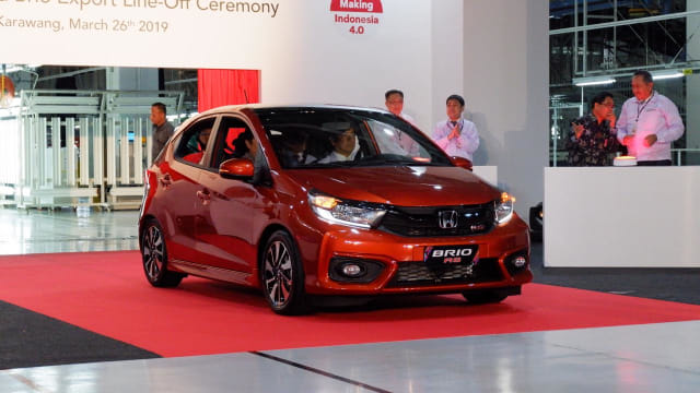 All new Honda Brio setir kiri yang akan diekspor ke Filipina dan Vietnam Foto: Aditya Pratama Niagara/kumparanOTO