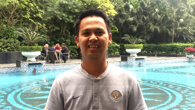Asep Azis, fisioterapis Timnas U-23 Indonesia. Foto: Sandy Firdaus/kumparan