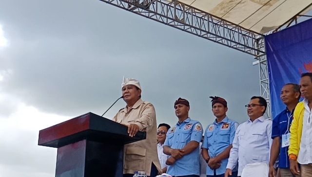 Prabowo Subianto said he was fed up with corruption in Indonesia when meet his supporters in Bali, March 26, 2019. (kanalbali/KR12)