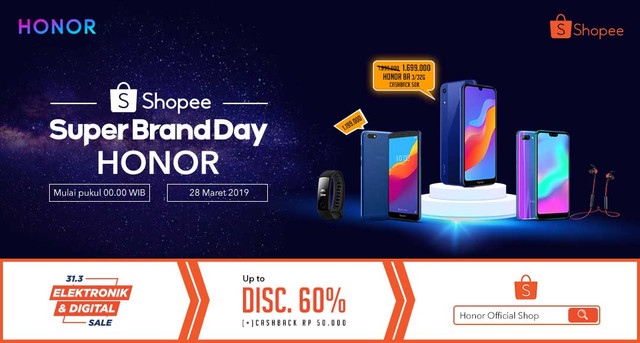 [News] HONOR Super Brand Day, Dapatkan Harga Special Product HONOR