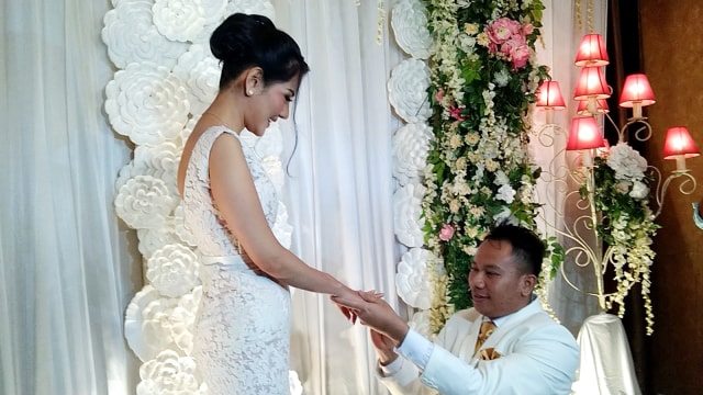 Acara Persembahan Cinta Vicky Prasetyo Untuk Anggia Chan di kawasan Cipete Selatan, Jakarta Selatan, Kamis (28/3). Foto: Maria Gabrielle Putrinda/kumparan