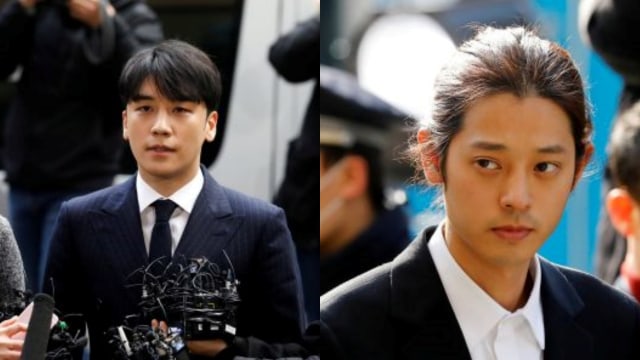 Seungri dan Jung Joon Young Foto: REUTERS/Kim Hong-Ji
