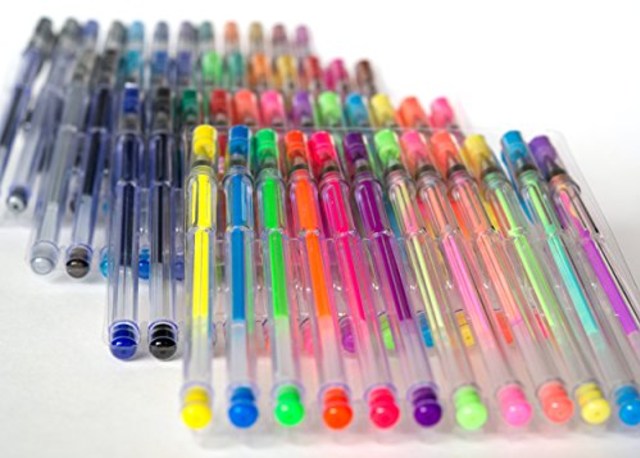 Pulpen gel warna-warni. Foto: Dok. Amazon