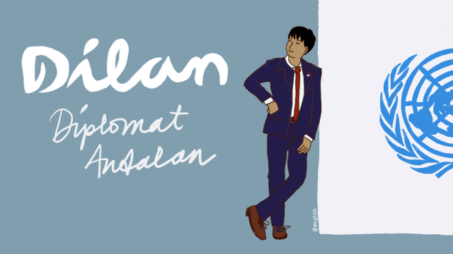 Ilustrasi Dilan sebagai Diplomat: instagram.com/mugteh