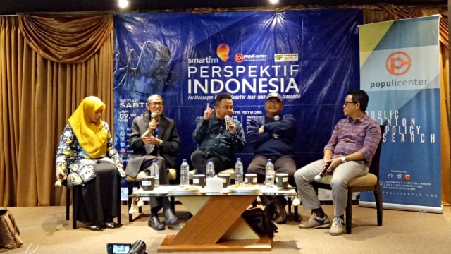 Diskusi Smart FM dan Populi Center di kawasan Menteng. Foto: Aprilandika Pratama/kumparan