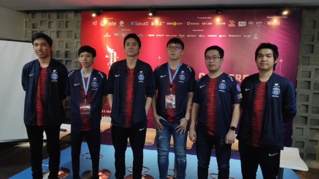 Tim PSG RRQ  di Piala Presiden eSports 2019. Foto: Jofie Yordan/kumparan