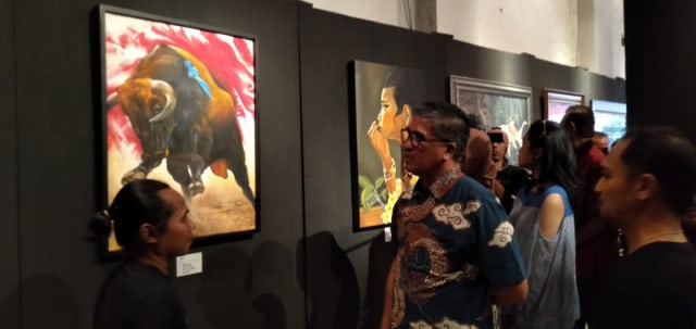 Pameran Lukisan Caruban Art Tomorrow berlangsung di Cheribon Gallery Jalan Raya Kedawung Cirebon