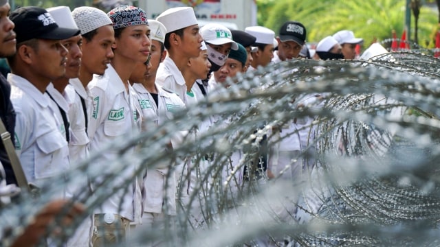 Forum Umat Islam (FUI) akan menggelar Apel Siaga Umat 313 di depan kantor KPU. Foto: Irfan Adi Saputra/kumparan