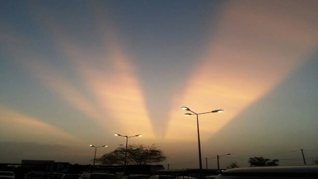 Suasana langit senja di Djibouti, September 2017. Dok: Pribadi