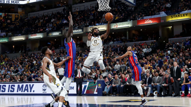Pertandingan NBA antara Indiana Pacers vs Detroit Pistons. Foto: Brian Spurlock-USA TODAY Sports