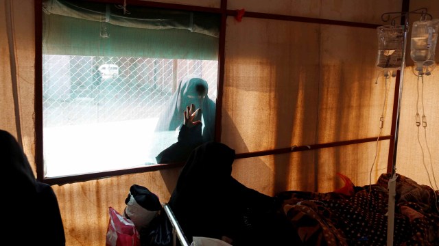 Tempat perawatan penyakit korela di Rumah Sakit al-Sabeen, Sanaa, Yaman. Foto: Reuters/Mohamed al-Sayaghi