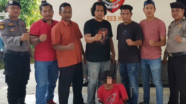 Udin Wasi ditangkap polisi Hulu Sungai Utara. Foto: Polres HSU