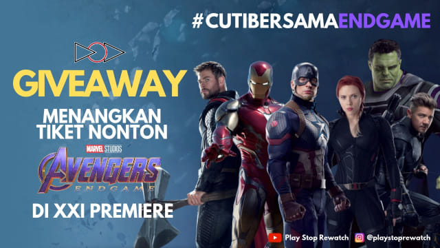 Giveaway tiket gratis Avengers: Endgame