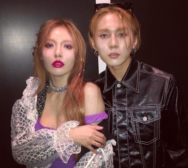 HyunA dan EDawn. Foto: Instagram @hyunah_aa