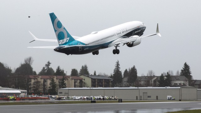 Pesawat Boeing 737 MAX 8 Foto: Reuters/Jason Redmond/File Photo