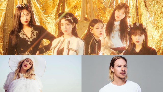 Red Velvet, Ellie Goulding, dan DJ Diplo berkolaborasi. Foto: SM Entertainment | Instagram @diplo @elligoulding