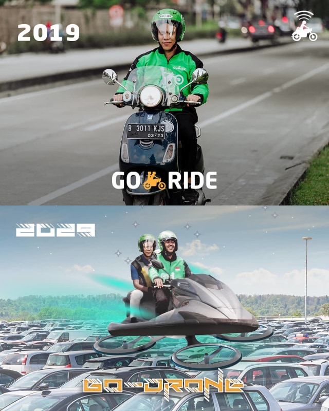 Postingan unik nan menarik Gojek di Instagram | Photo by @gojekindonesia on Instagram