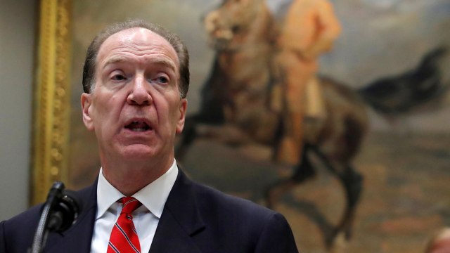 Presiden Grup Bank Dunia, David Malpass. Foto: Reuters/Jim Young