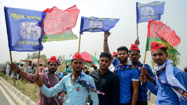 Kampanye pada pemilu India 2019 Foto: AFP/Sanjay Kanojia