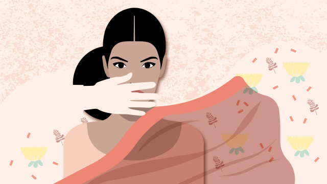 Ilustrasi perempuan yang direpresi. Foto: Sabryna Putri Muviola/kumparan