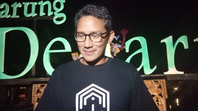 Cawapres no urut 02, Sandiaga Uno saat di Buleleng, Bali, Selasa, (9/4). Foto: Denita BR Matondang/kumparan