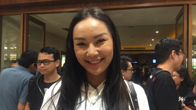 Kalina Oktarani di screening film ‘hellboy’ Foto: Sarah Yulianti Purnama/kumparan