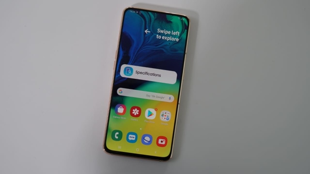 Smartphone Samsung Galaxy A80. Foto: Bianda Ludwianto/kumparan