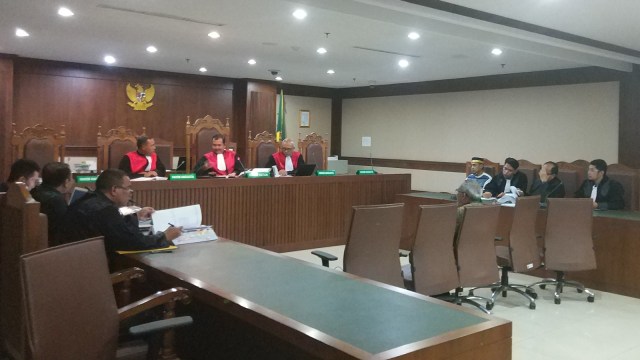 Sidang hoaks 7 kontainer surat suara tercoblos di Pengadilan Jakarta Pusat. Foto: Adhim Mugni/kumparan