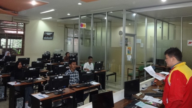  Ujian Tulis Berbasis Komputer (UTBK) SBMPTN 2016. (Iman Herdiana)