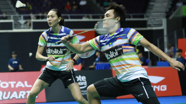 Penampilan Hafiz Faizal/Gloria Emanuelle Widjaja di Singapura Terbuka 2019. Foto: Dok. PBSI
