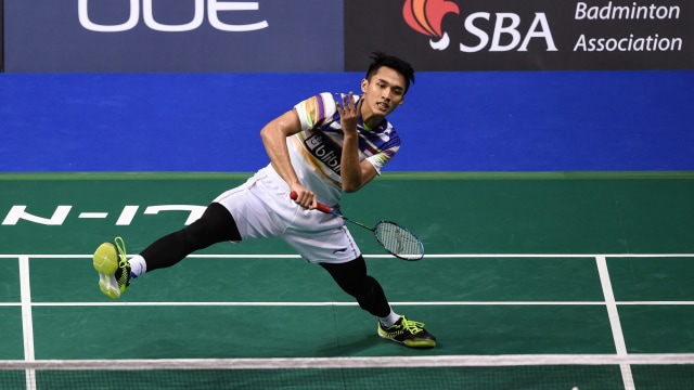 Tunggal putra Indonesia, Jonatan ChristieFoto: Roslan RAHMAN/AFP