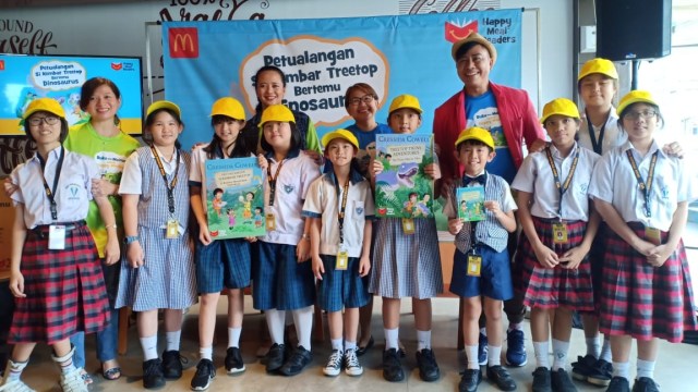 Peluncuran program Happy Meal Readers di Sarinah, Jakarta. Foto: Dok. McDonald's Indonesia