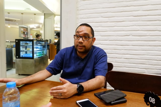 CEO BLFC Marco Gracia Paulo saat bertemu dengan Pimpinan Umum Lampung Geh | Foto : Obbie Fernando/Lampung Geh