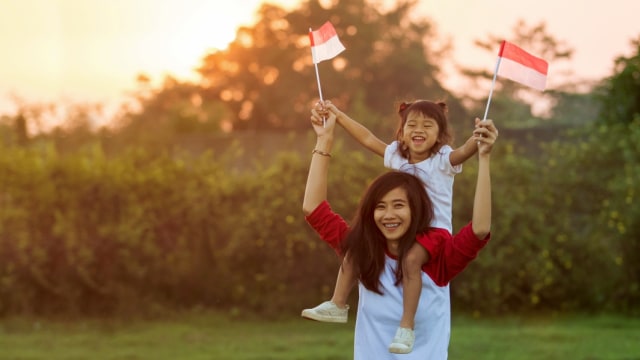ilustrasi ibu dan anak jelang pemilu Foto: Shutterstock