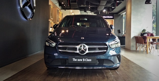 Tampak Depan Mercedes-Benz B-Class 2019 Foto: Muhammad Ikbal