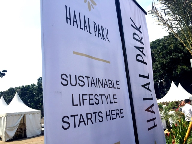 Suasana di Kawasan Halal Park Senayan, Jakarta, Senin (16/4). Foto: Nurul Nur Azizah/kumparan