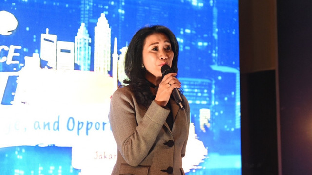 Direktur Konsumer Bank BRI, Handayani, di acara Gathering Multifinance. Foto: Dok. Bank BRI